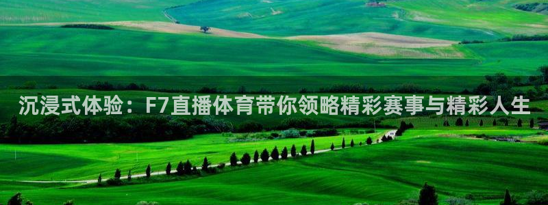 沉浸式体验：F7直播体育带你领略精彩赛事与精彩人生